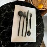 Modern- Black Stainless Steel Cutlery Set