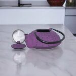 Cast Iron Purple- Dotted Teapot