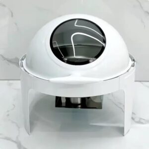 Premium Roll Top Round Window Chaffing Dish