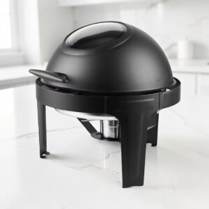Premium Roll Top Round Window Chaffing Dish