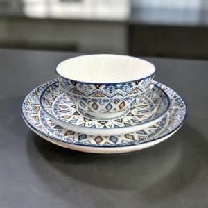 ZKG Indigo Heritage Dinnerware Set3